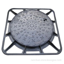 Square frame ductile manhole cover D400